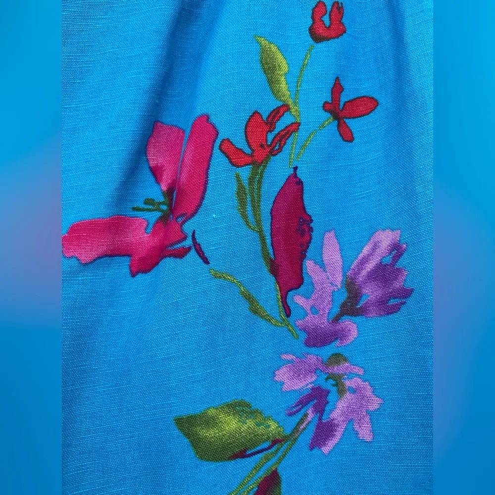 Annie Alexander linen blend resort wear 2 piece set size 8/medium Blue - Image 12