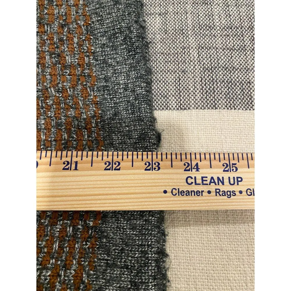 Betty Barclay Women’s Cardigan Ruffle Trim Brown Gray Knit Tweed Button Front Size M - Image 9