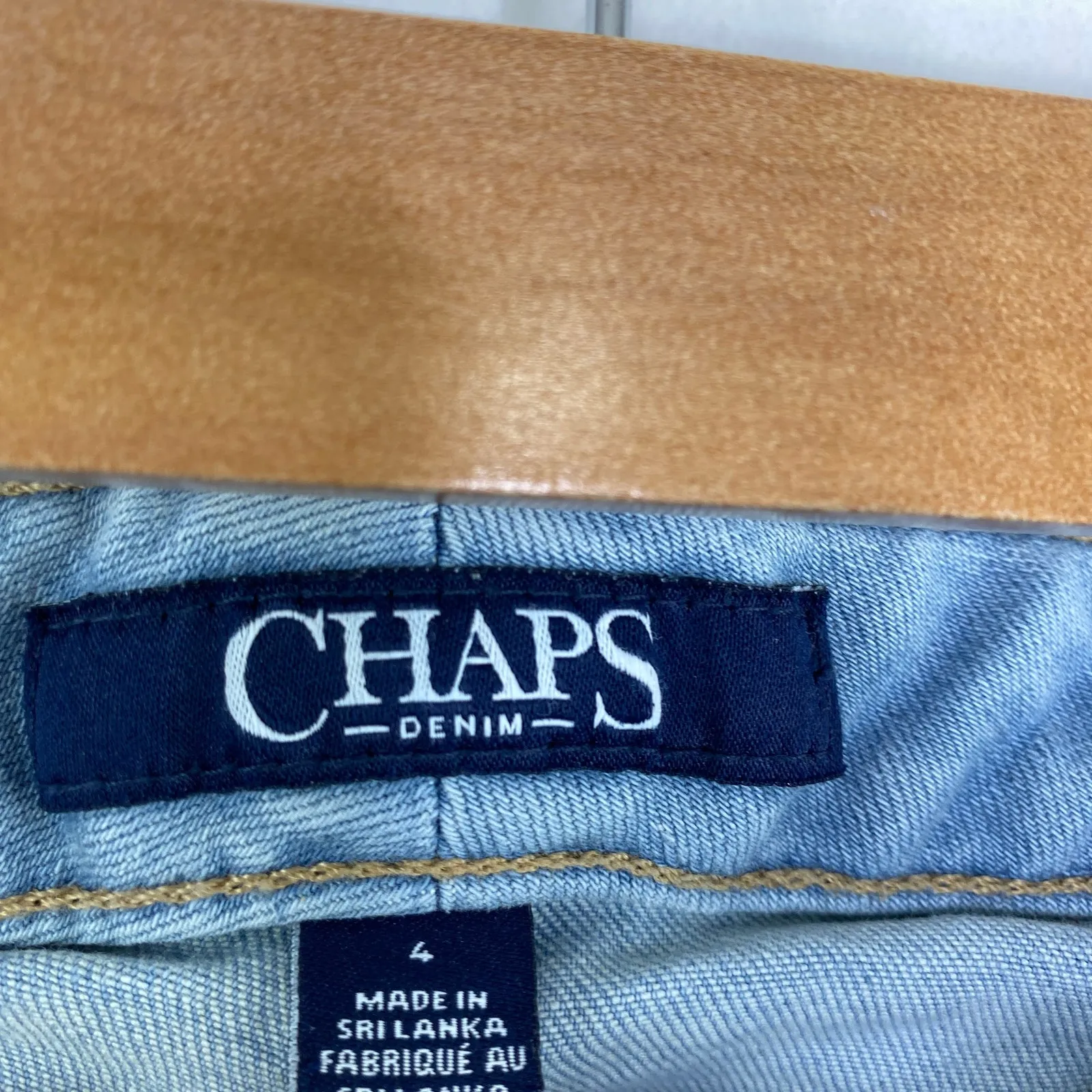 Chaps Denim Light Wash Blue Denim Cotton Blend Skinny Jeans Women's Size 4 - Image 7