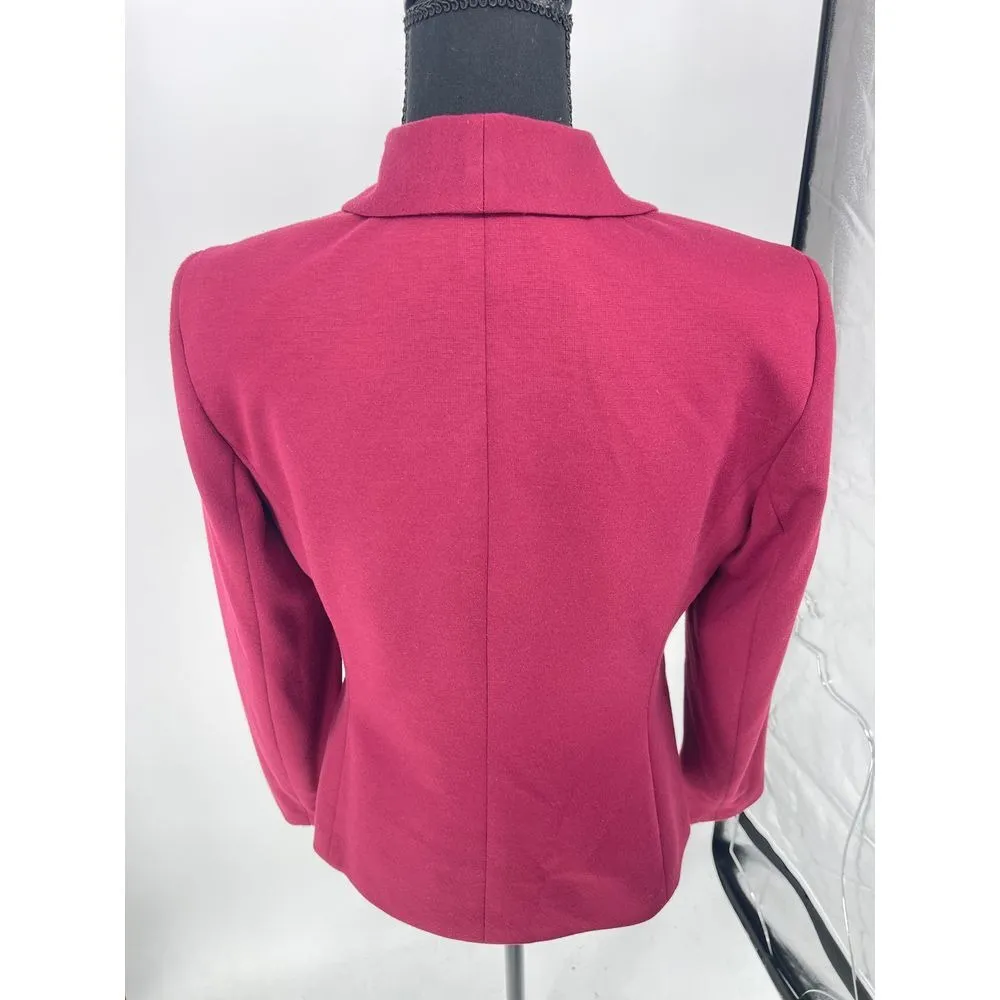 Evan-Picone‎ Vibrant Fuchsia Blazer - Chic & Versatile Size 6 - Image 5
