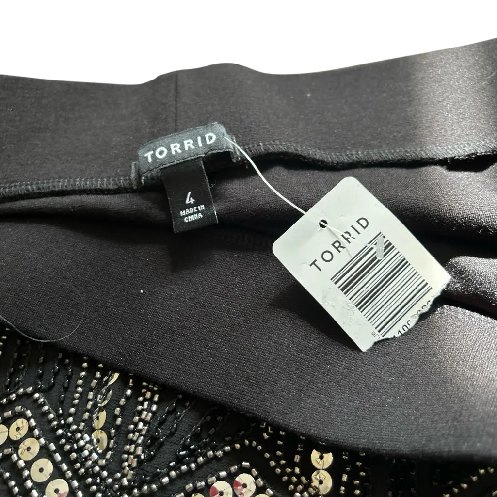 Torrid Women's Black Sequin Mini Skirt Size torrid 4 Party Cocktail‎ - Image 3