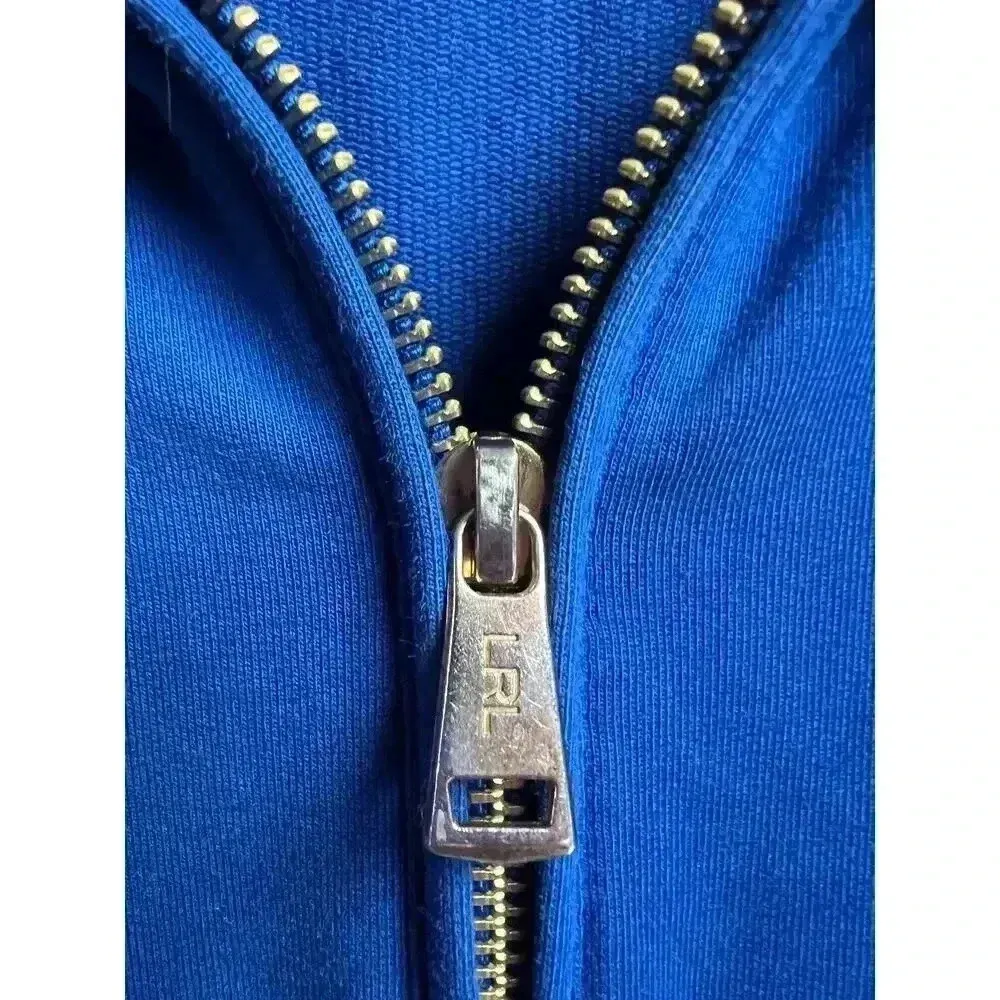 Lauren Ralph Lauren Color Block Zip Front Cotton-Blend Jacket Medium - Image 7