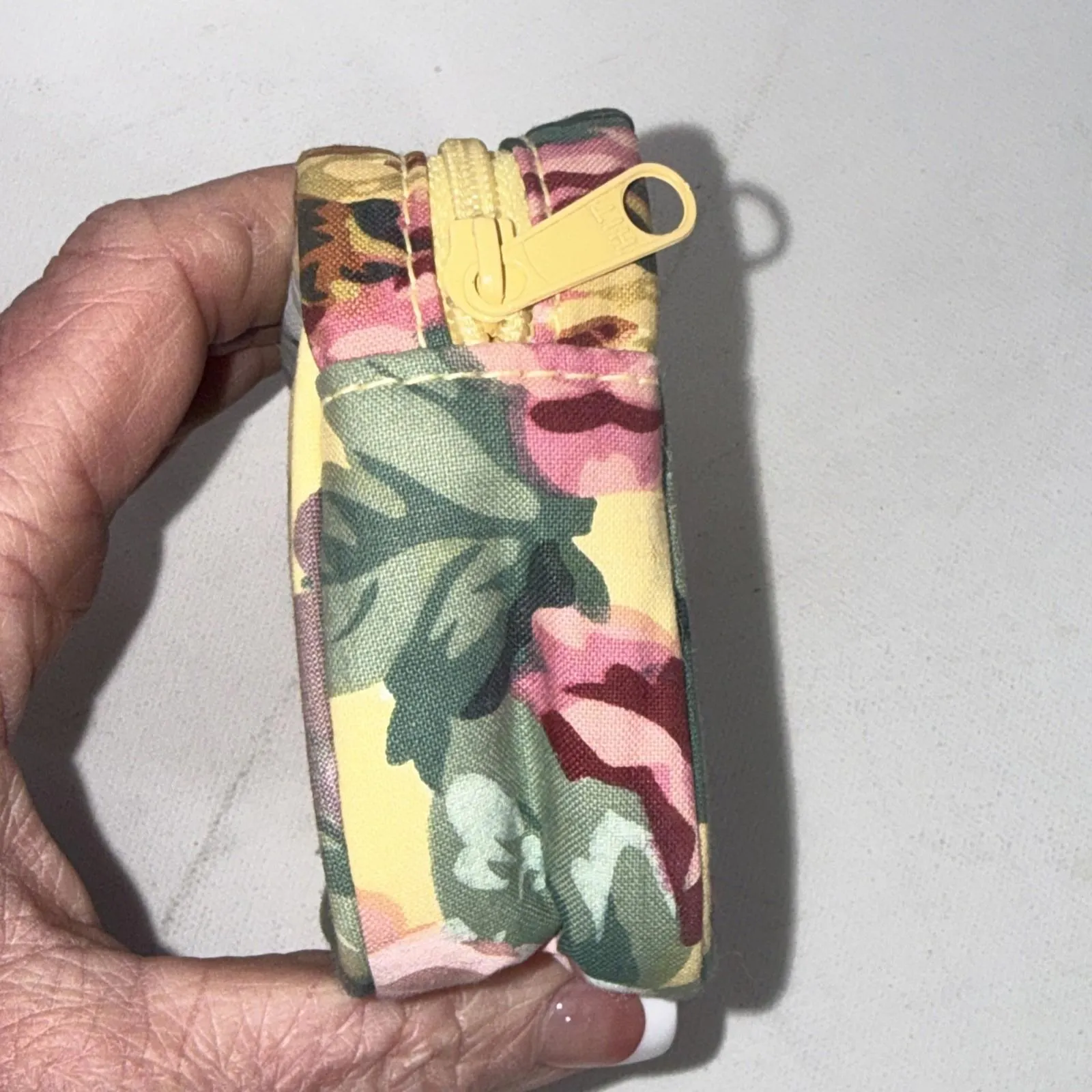 Vintage Lauren Ralph Lauren Yellow Floral CottageCore Mini Cosmetic Jewelry Case - Image 11