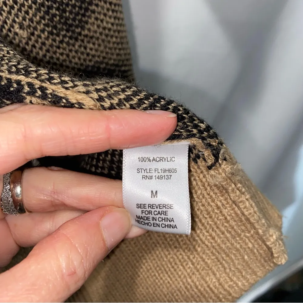 Favlux Animal Print Cardigan Women’s Medium - Image 8