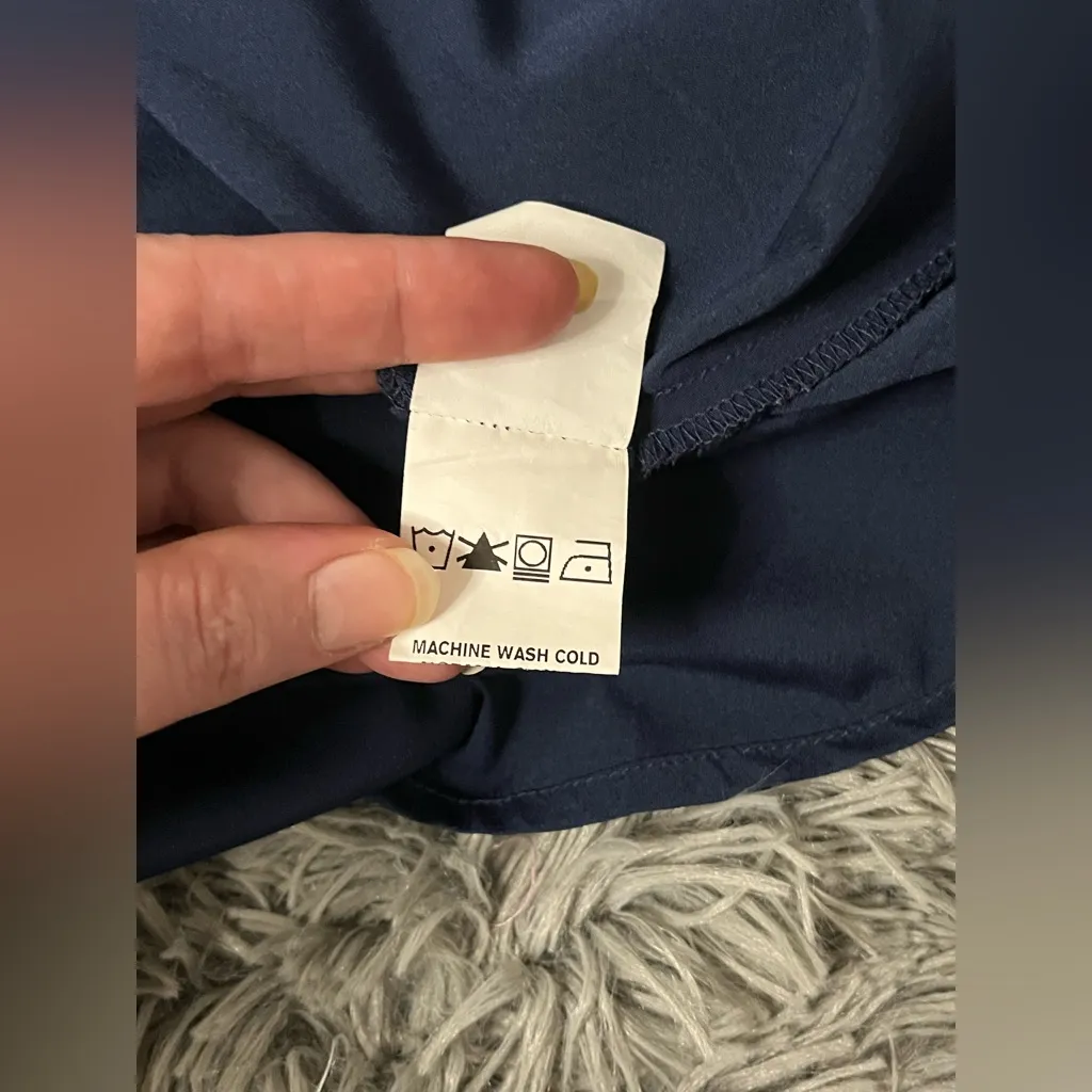 eShakti Women’s Eyeglass Print Crepe Shirt dress Size 0 NWOT - Image 6