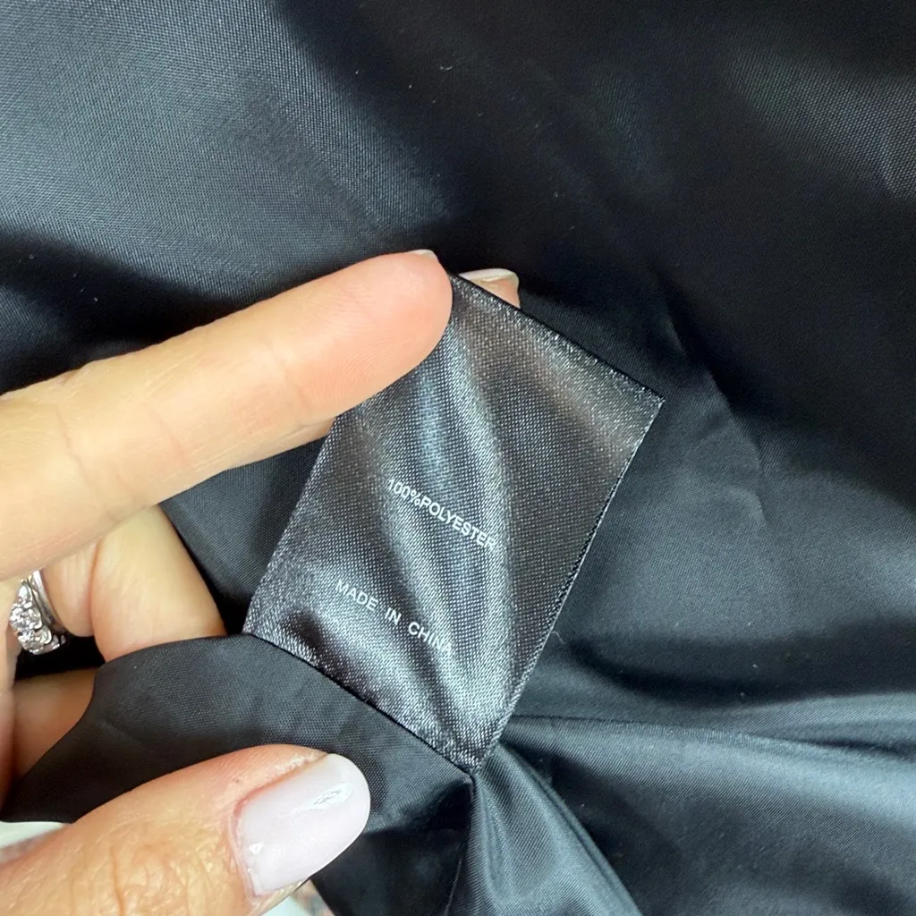 Jarbo Monroe Double Face Button Front Pocket Over Coat in Black Size 1 (L 12 - Image 8