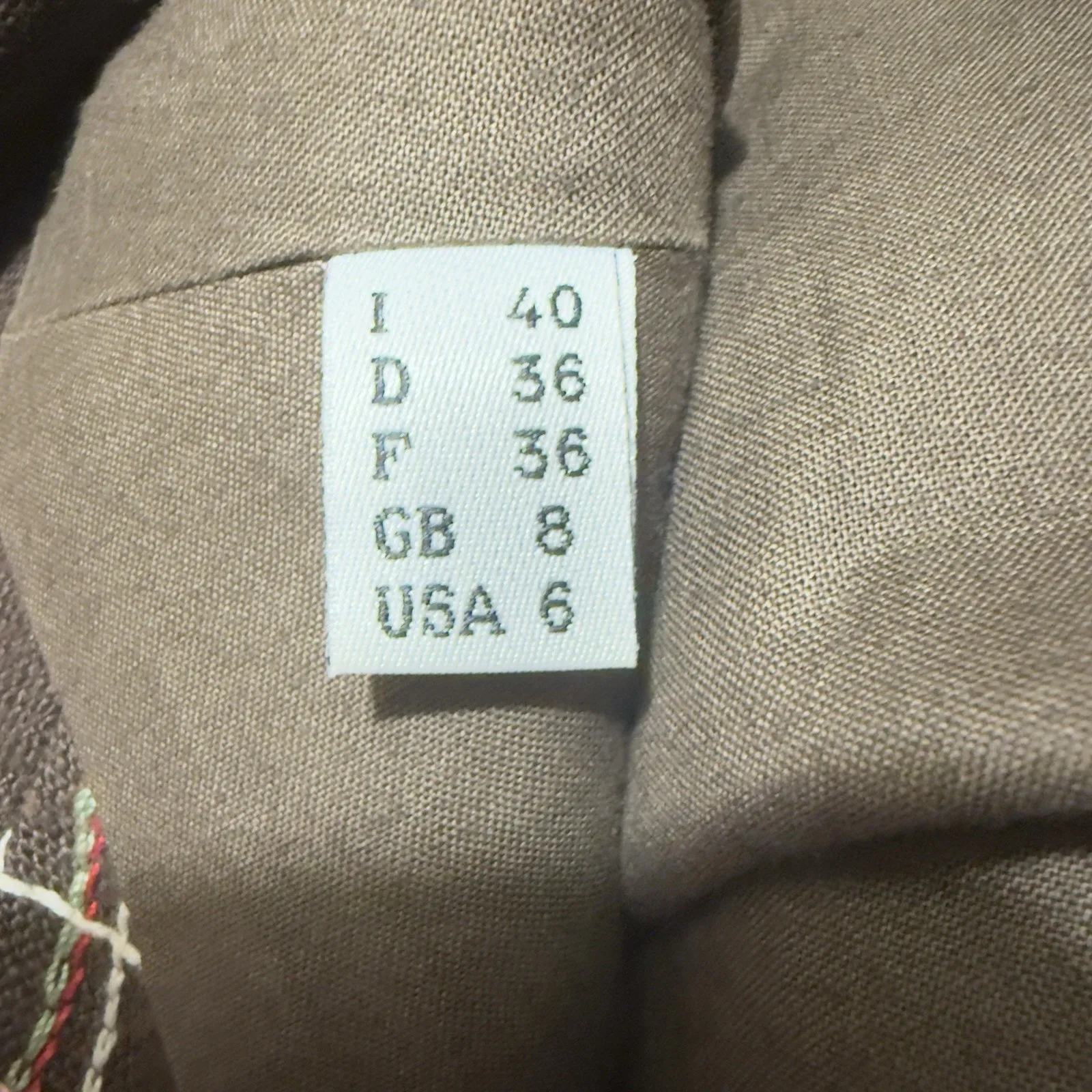 Moschino Cheap and Chic Women’s Blazer Size 6 Linen Stitched Plaid Vintage Boho Brown - Image 13