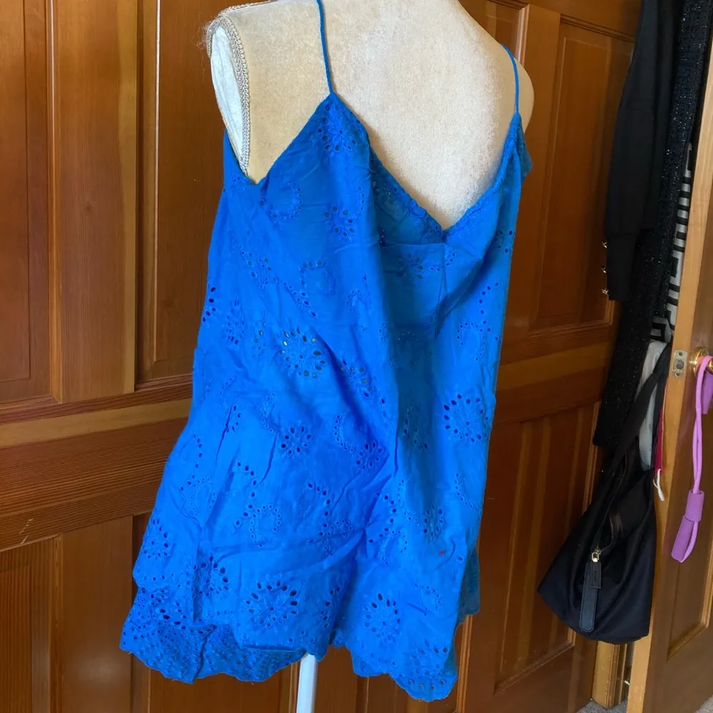 New, Lavishly Paris Women’s Royal Blue Tassel Top/Shorts Set Size 28 - Image 12