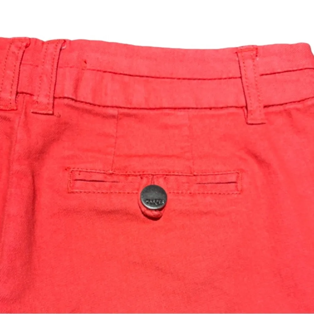 Harper Mid Rise Coral Pink Shorts Size 26 - Image 3