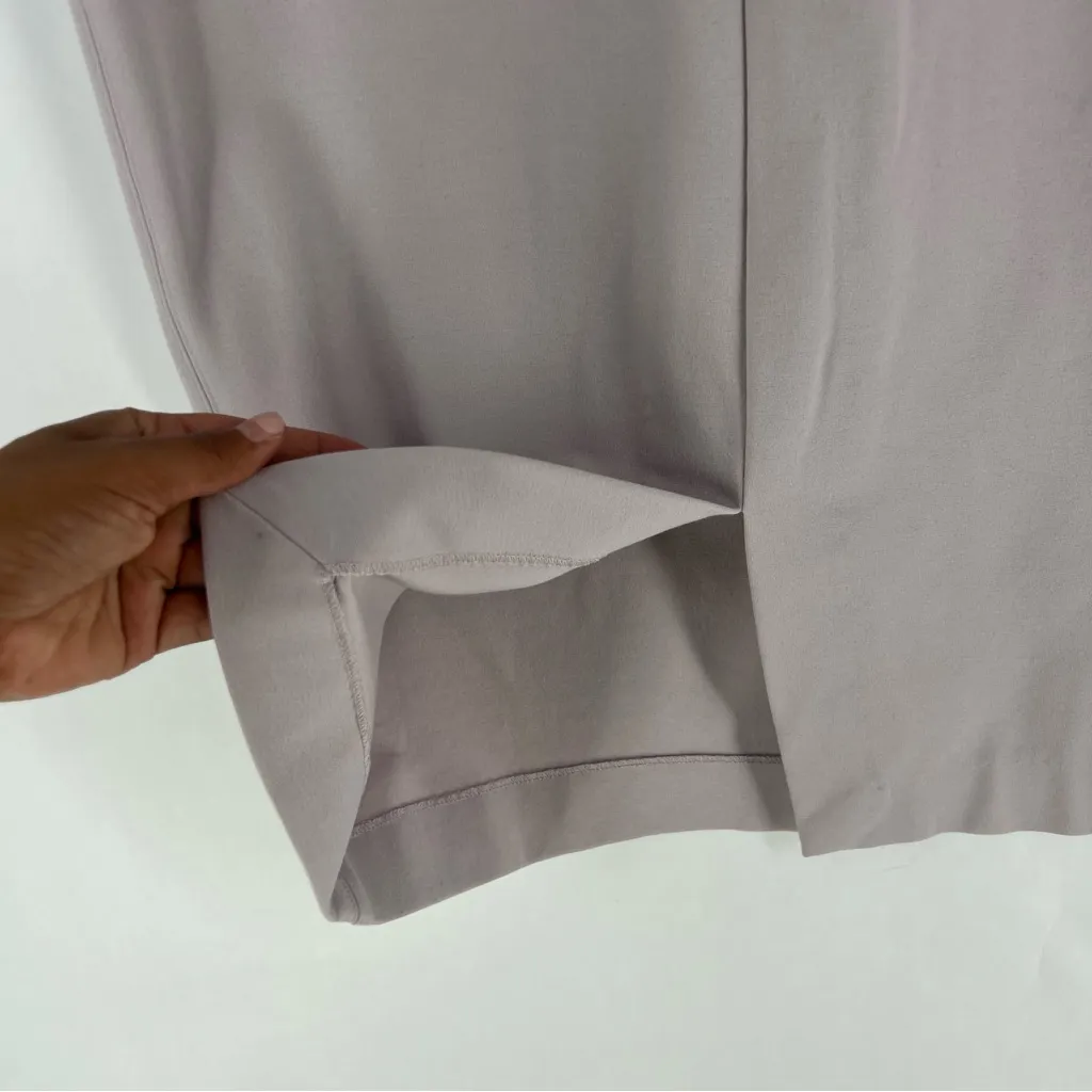 Aritzia Babaton Ruslan Off The Shoulder Sheath Dress Gray‎ Stretch Ponte Knit 6 - Image 9