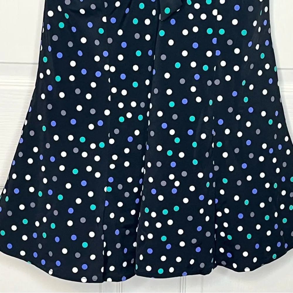 Party Dot Sz 14 Polka Dot Swim Dress One Piece Swimsuit Black - Image 3