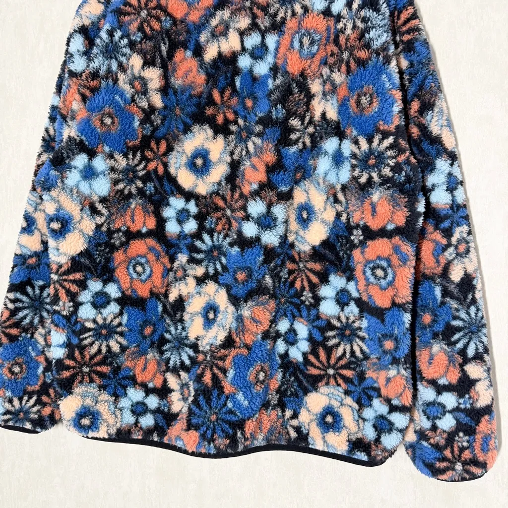 Hurley Women’s Snap Super Soft Plush Fleece Sweatshirt Pullover Top in Floral XL - Image 8