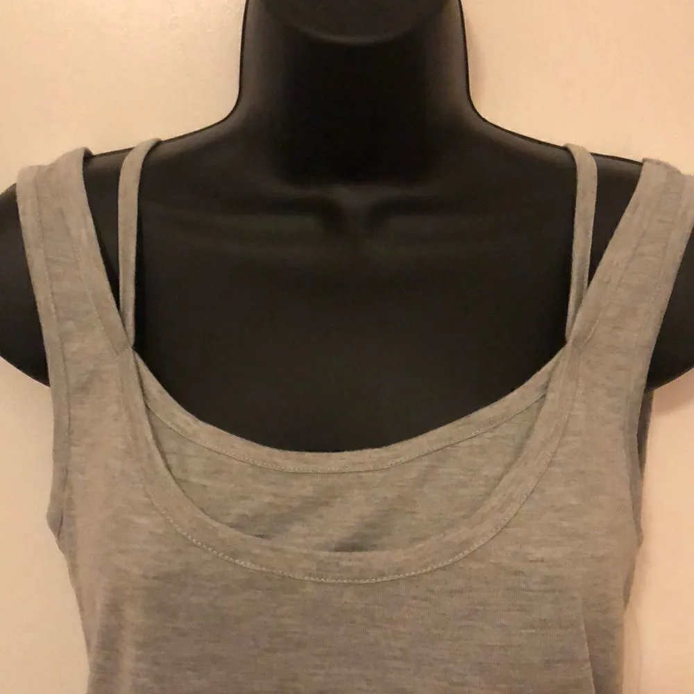 BONGO Asymmetrical tank in gray - Image 3