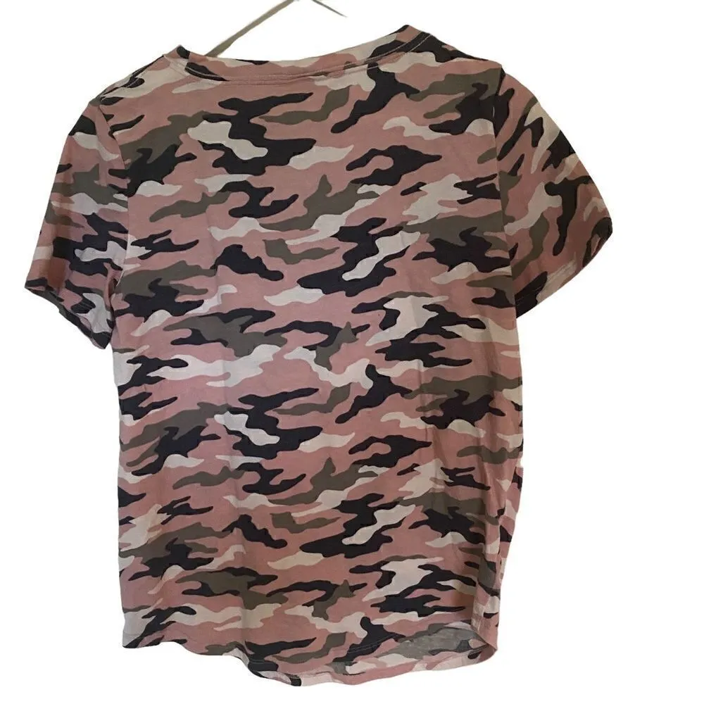 Pink Victoria’s Secret medium short sleeve pink white camo tshirts - Image 4