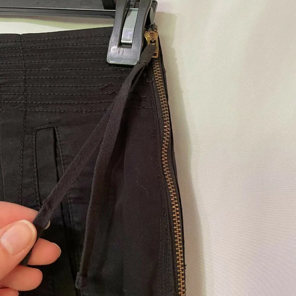 Marc By Marc Jacobs Womens Black Side Zip Slash Pockets Mini Skirt 0 Academia - Image 4