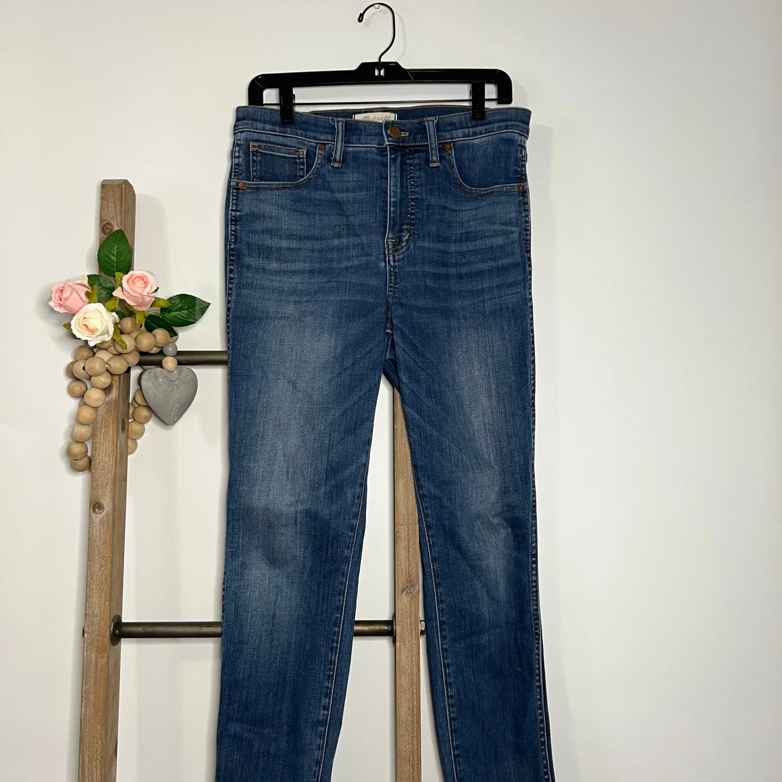 Madewell 10"‎ High Rise Skinny Blue Jeans Tall Size 29 - Image 2