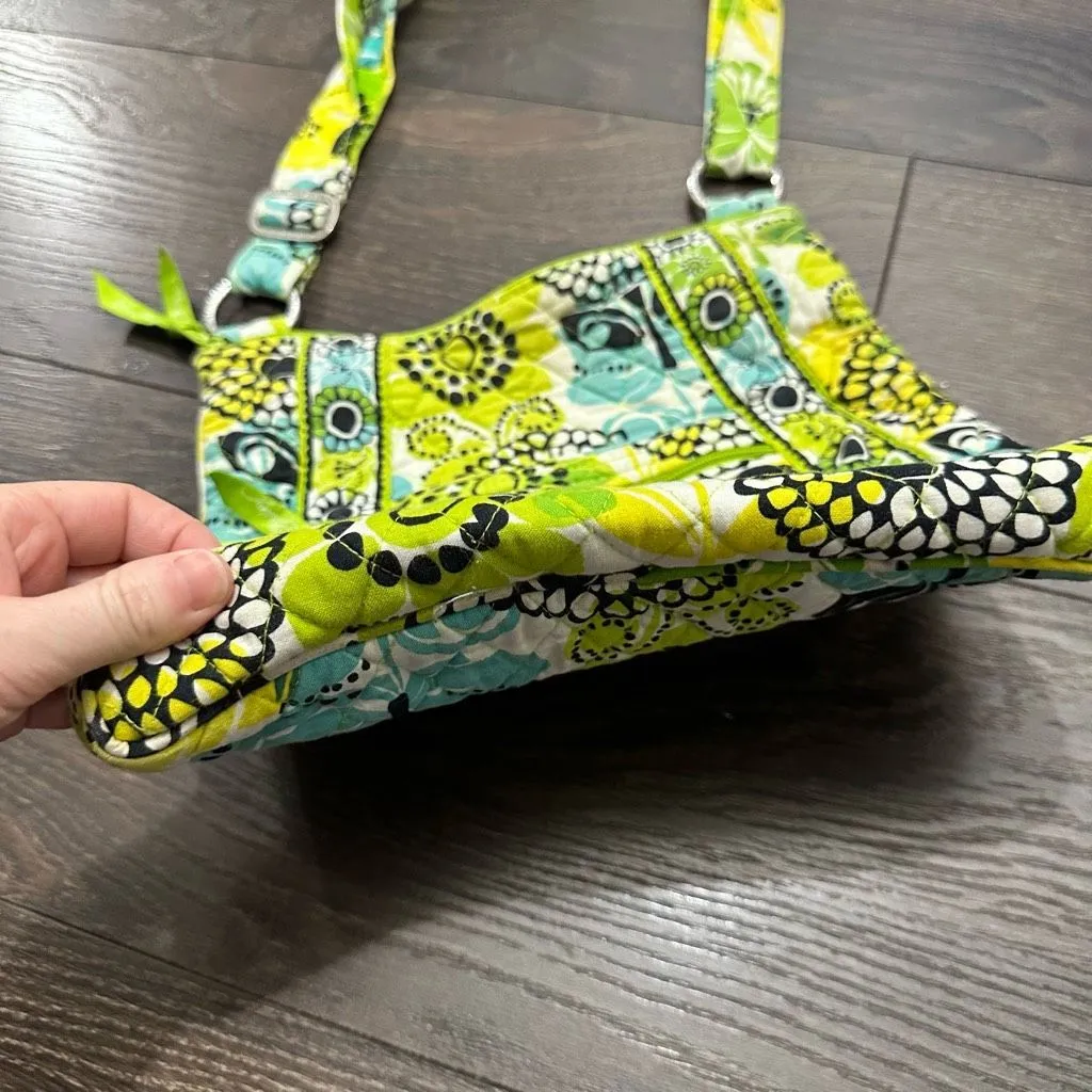 Vera Bradley Quilted Women’s Lime Hipster Crossbody Bag Purse - Image 3