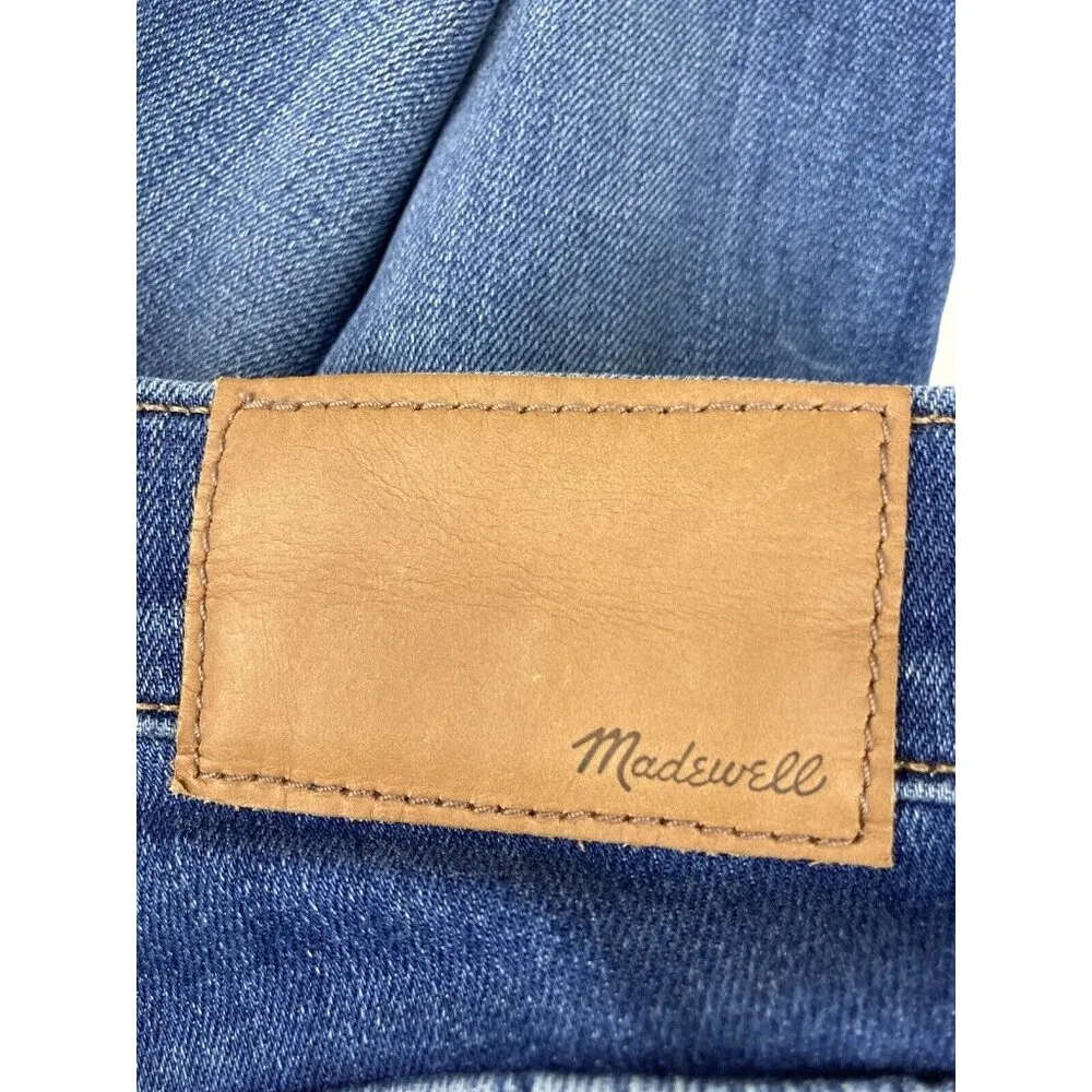 *Madewell 10" High-Rise Skinny Crop Jeans Womens Size 25 Button Fly Raw Hem - Image 7