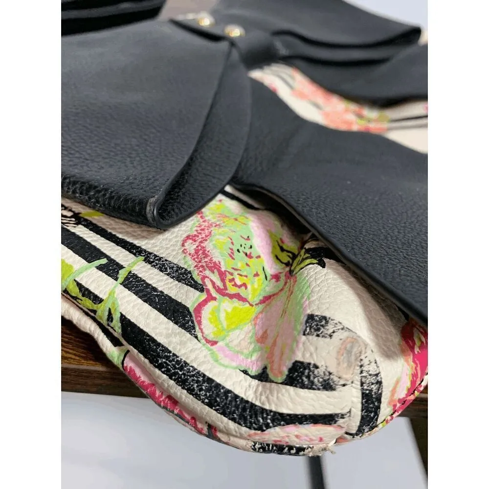 Betsey Johnson Gift Boxed Floral Big Bow Wallet Handbag Multi-Color Size 8x12" - Image 7