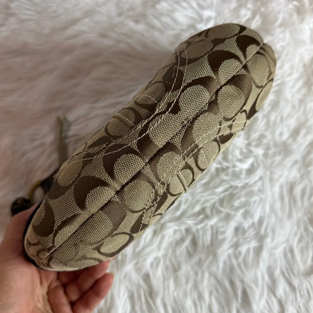 y2k Coach Vintage Brown Stud Gold Hobo Mini Purse Shoulder Bag - Image 5