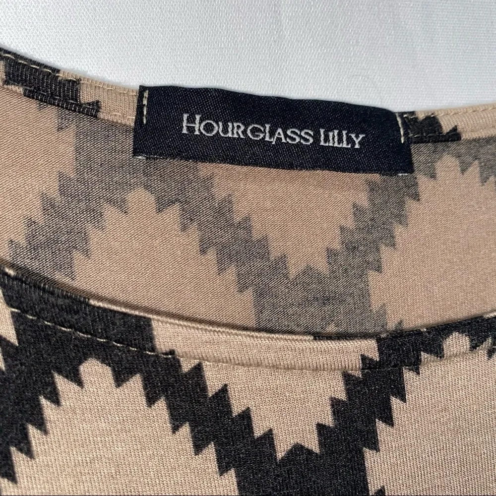 Hourglass Lilly Black & Tan Tunic/Dress XS - Image 2