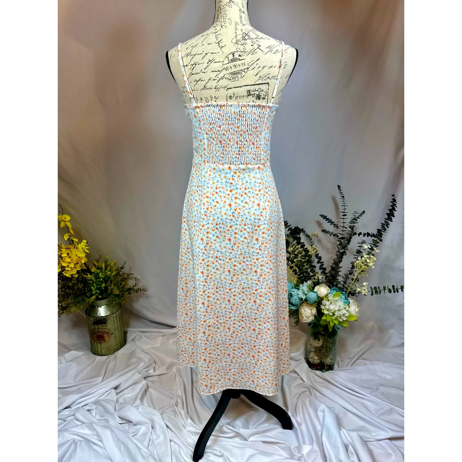 French Connection Camille Sleeveless Floral Midi Dress 6 - Image 14