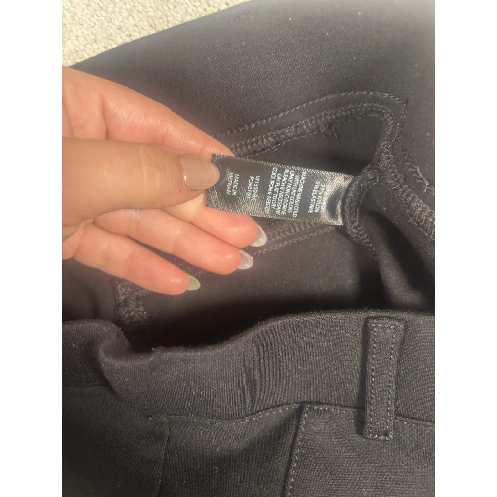 Betabrand‎ Classic Dress Pant Yoga Pants Black Sz Small PETITE - Image 5