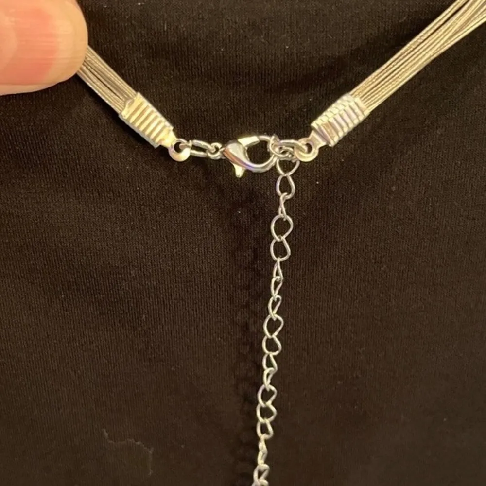 Mixit Yellow Layered Seed Beaded Necklace - Image 3