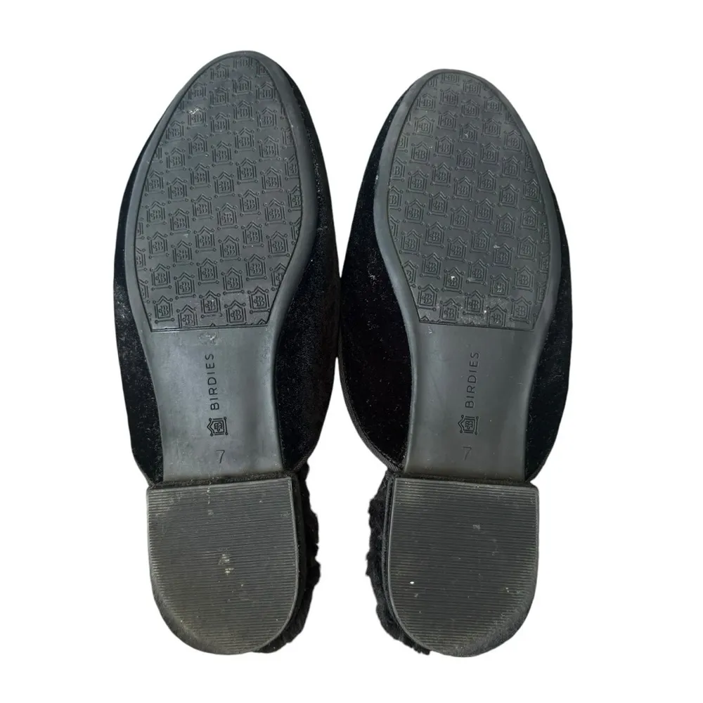 Birdies - The Phoebe Black Velvet Faux Slide Mule Sz 7 - Image 7