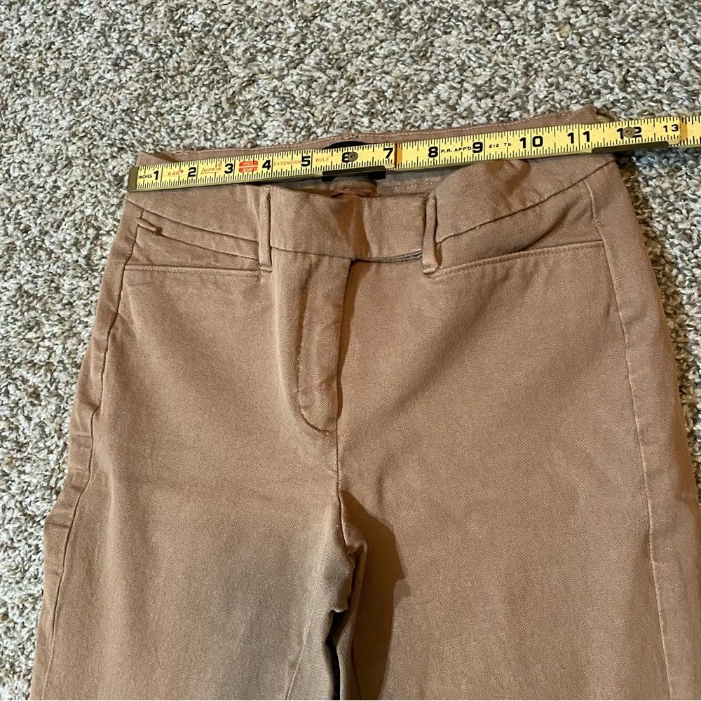 WHITE HOUSE BLACK MARKET Tan Work Pants Size 00 - Image 6