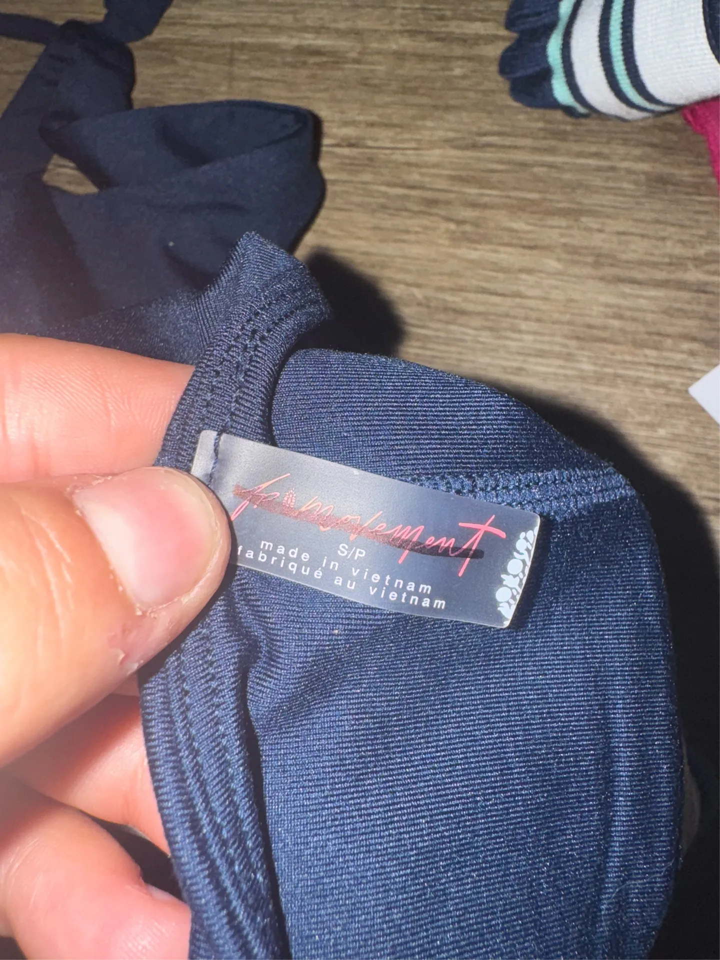 NEW Free People Movement Navy Tank Top NWOT - Image 3