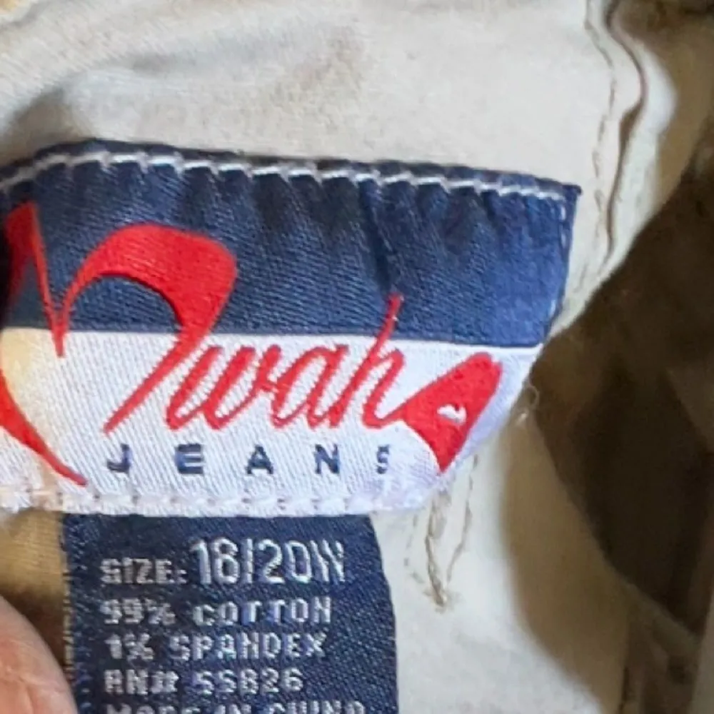 Vintage Mwah Jeans Jacket‎ Tan Size 18W - Image 5