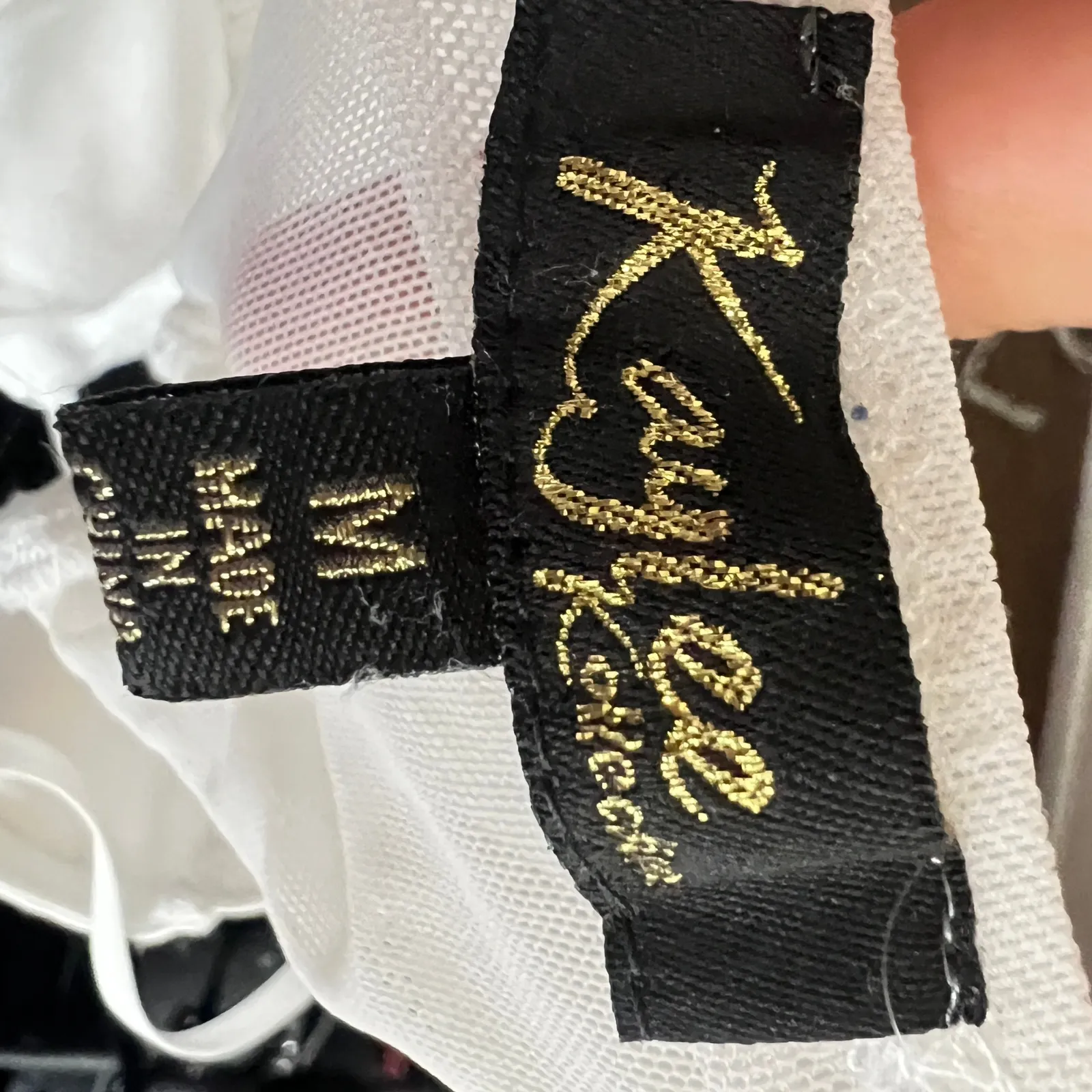 White Satin Corset Bridal Top Romantic Bride Vintage Inspired Glam Medium - Image 3