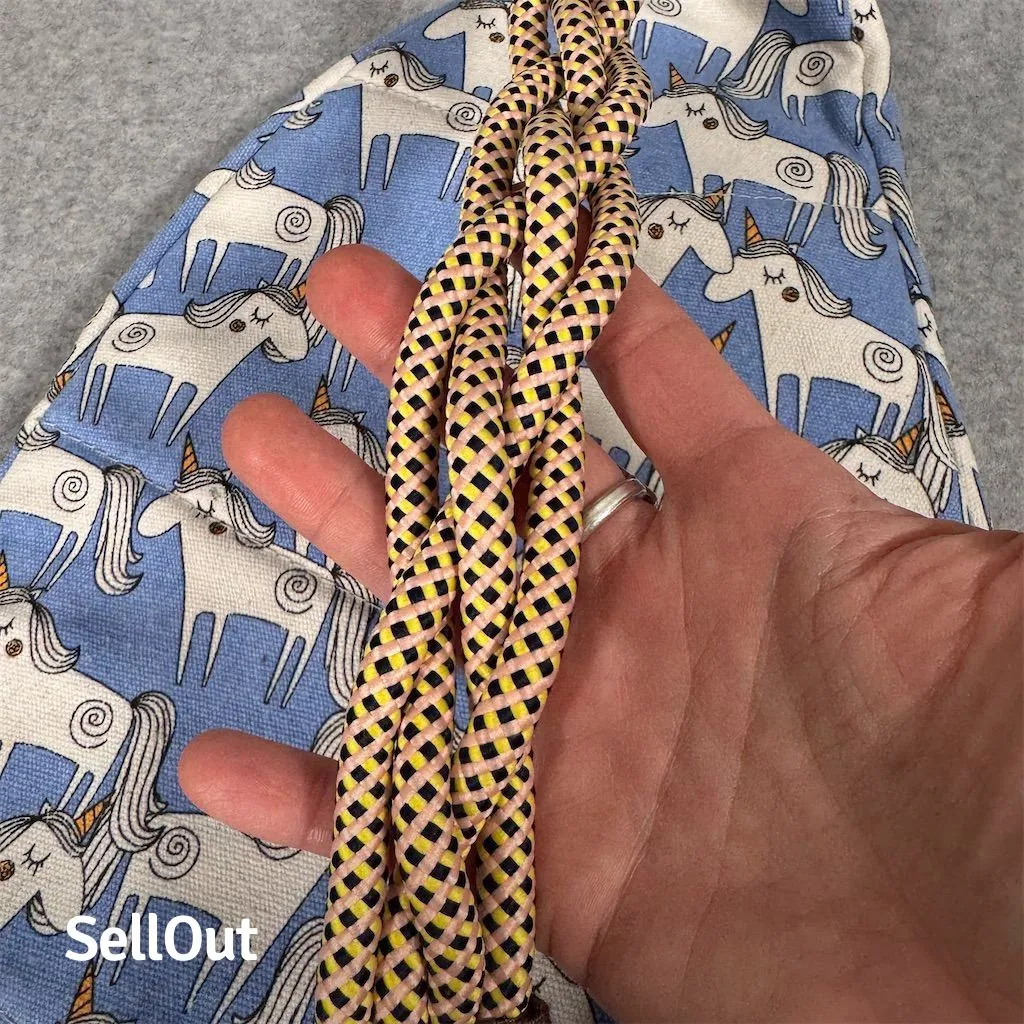 UnionBay Women’s Unicorn Rope Sling Bag Blue Medium Crossbody - Image 8