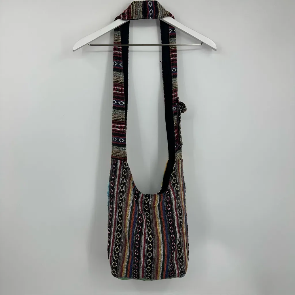 Rising International Y2K Boho Cross Body Bag Peace Whimsical Fairycore Celestial Blue - Image 6