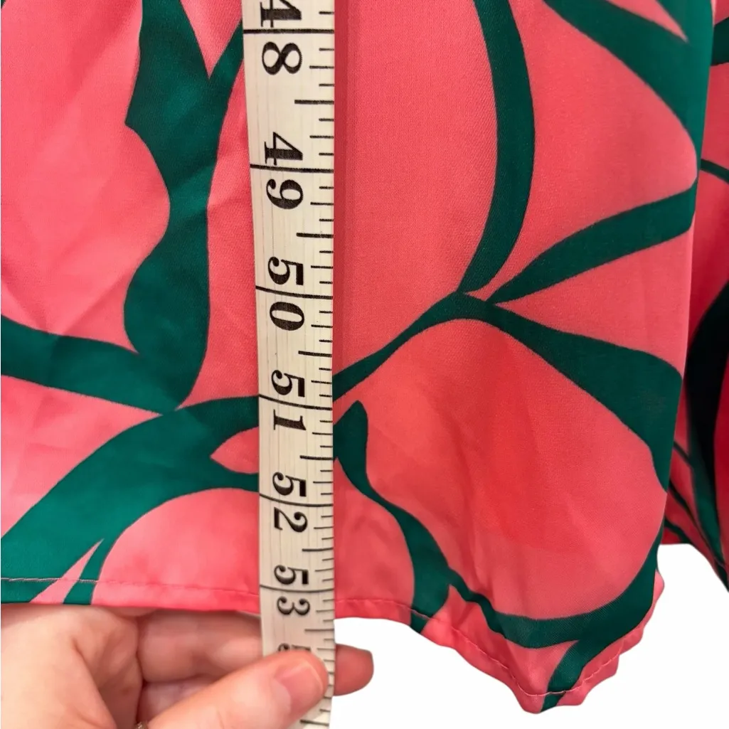 NWT Adrienne Palmer Beverly Hills Print Oversized Maxi Dress Small Resortwear - Image 10