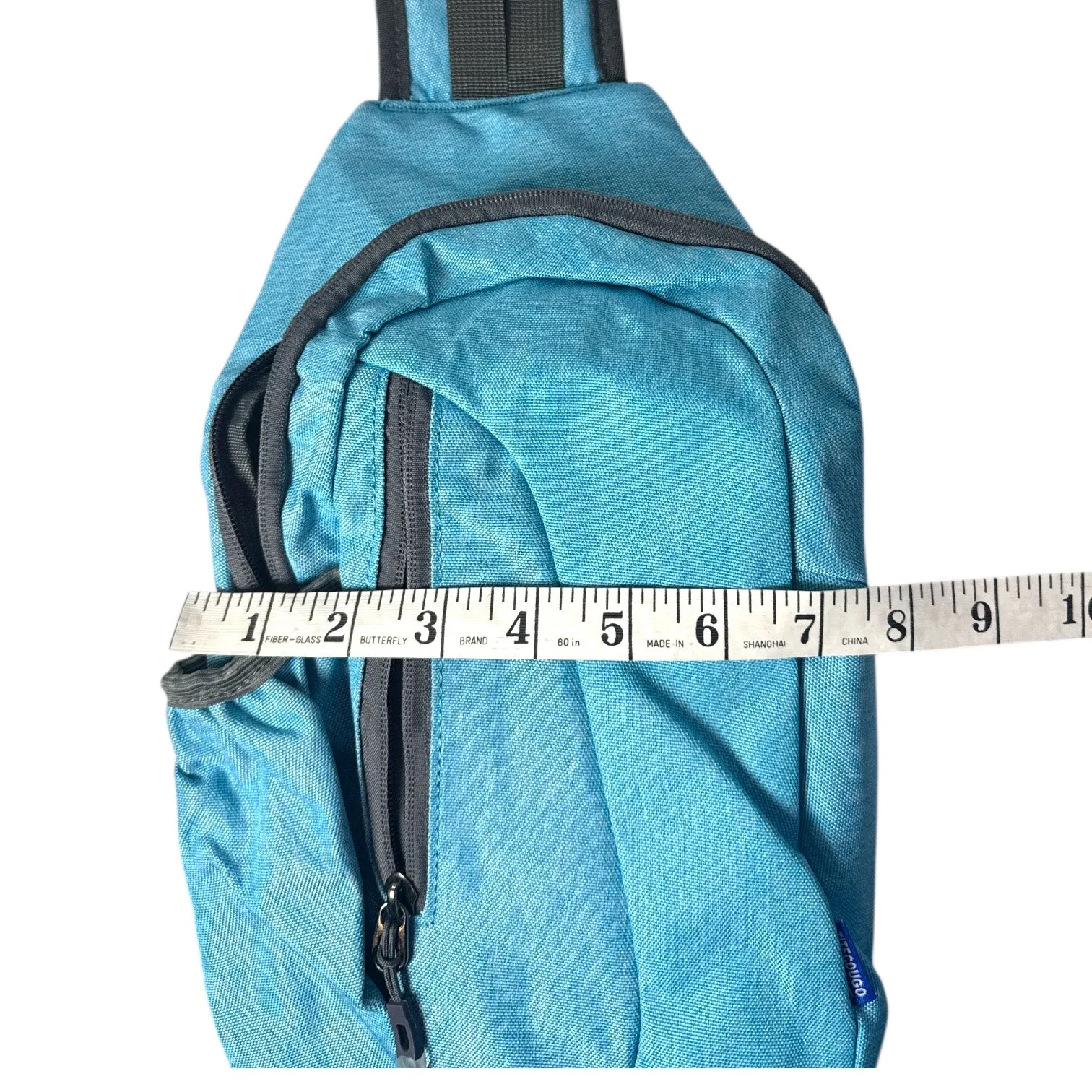 Teal Sling Backpack Crossbody Nylon Travel Daypack NEW without tag Titecougo Blue - Image 7