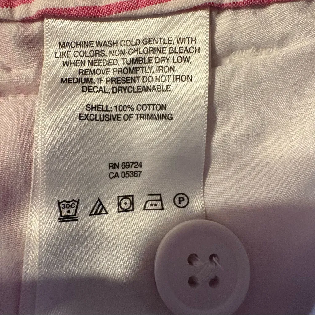 Columbia PFG Womens Super Bonehead Shorts Sz 14 White‎ Pink Striped Fishing Gear - Image 7