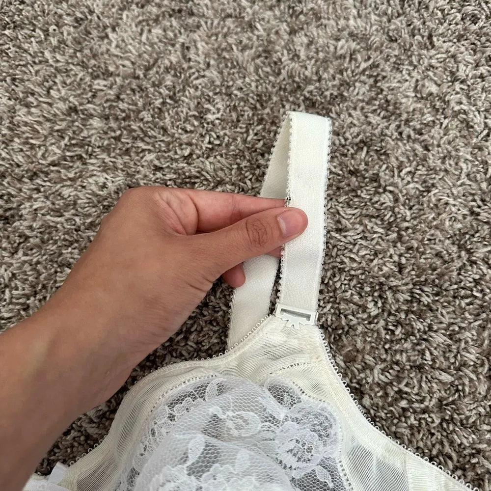 Vintage Bali Lace Bustier Bra Top
Lingerie Corset Cream White Size Small - Image 9