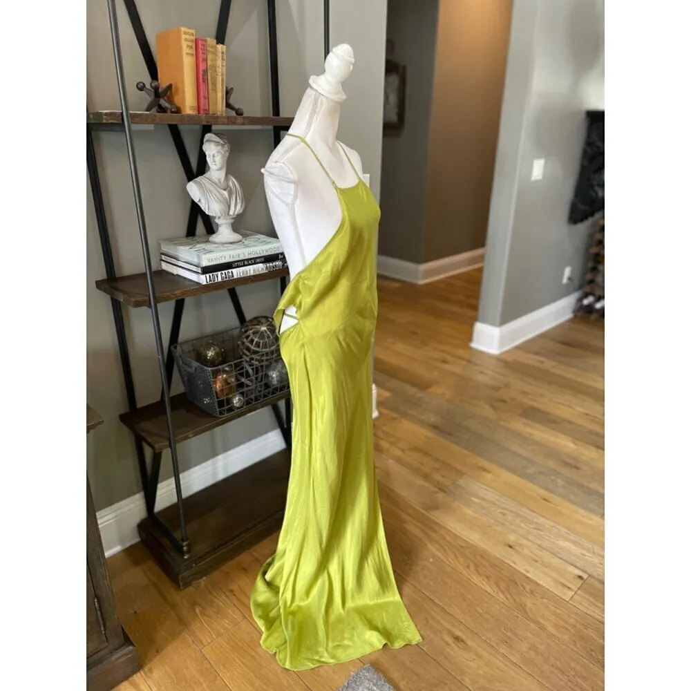 Bec + Bridge Teresa Halter Strappy Maxi Dress Wasabi Green Womens Size 10 - Image 9