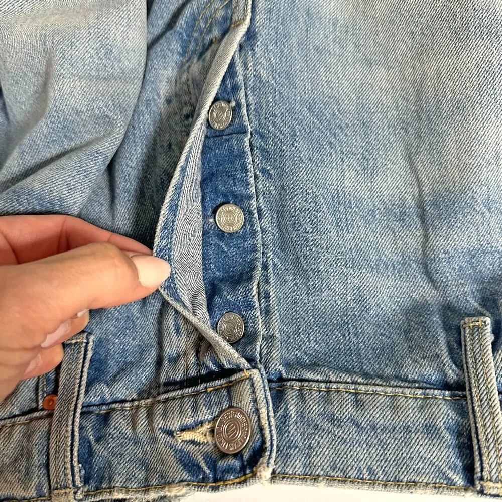 *NEW* Mother The Huffy Skimp Jeans Blue Size 33 - Image 10