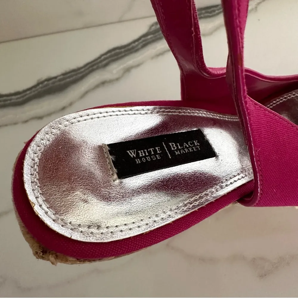 White House Black Market Lola Pomegranate Espadrille Sandals Sz 9 - Image 6