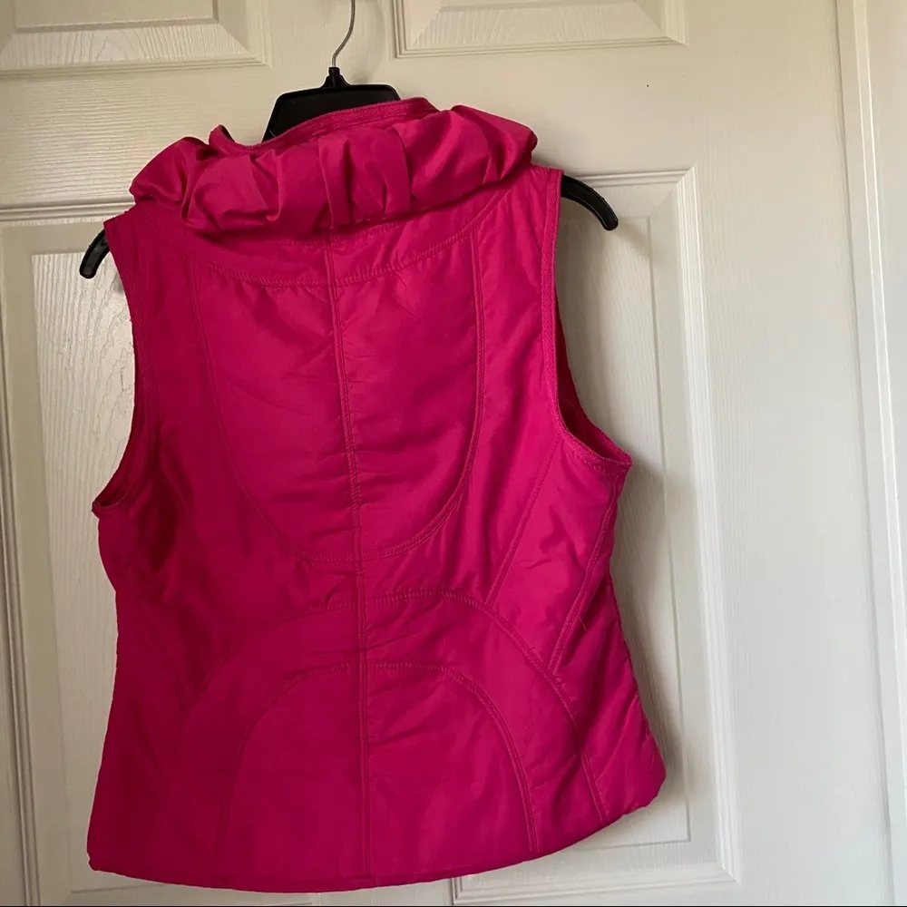 Luii sz S pink zip an snap vest polyester - Image 10