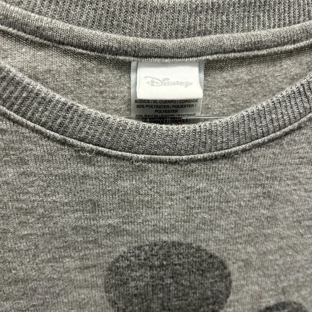 Disney unisex Gray Mickey Mouse Crewneck Sweater - Image 3