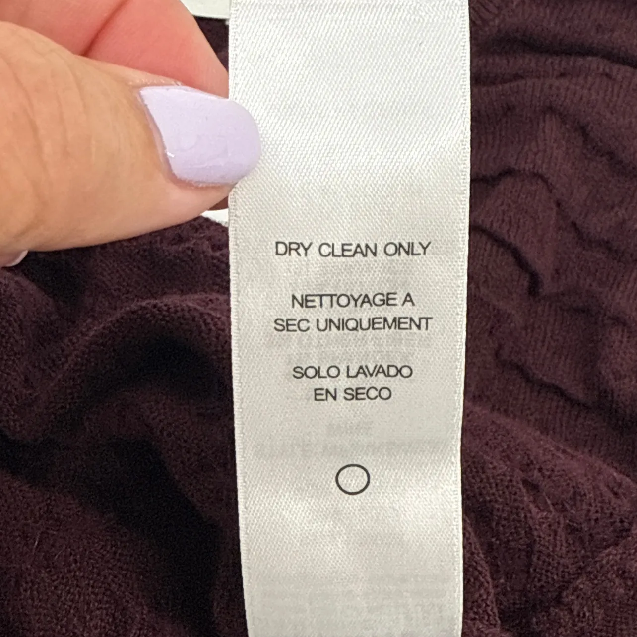 NEW NWT FRAME Womens Smocked Silk-Cotton Long Sleeve Crewneck Top Large Wine‎ - Image 9