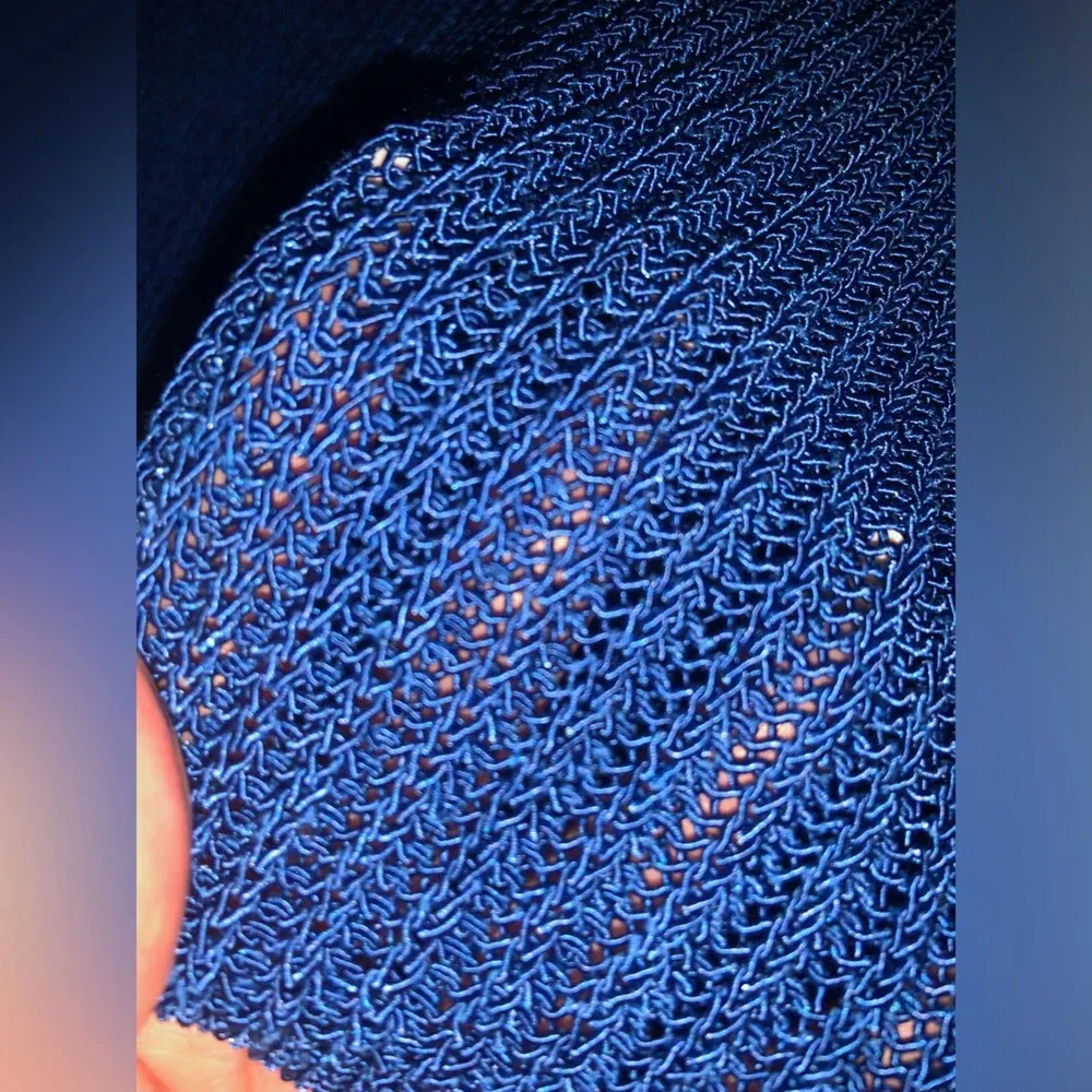 J.McLaughlin knit blue Sweater NWOT L classic preppy coastal fall casual $168 - Image 5