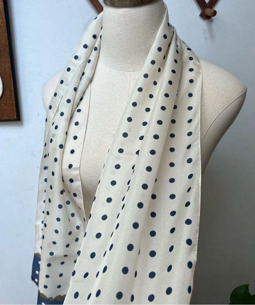 Vintage Swiss Dot Lightweight Scarf - Image 5