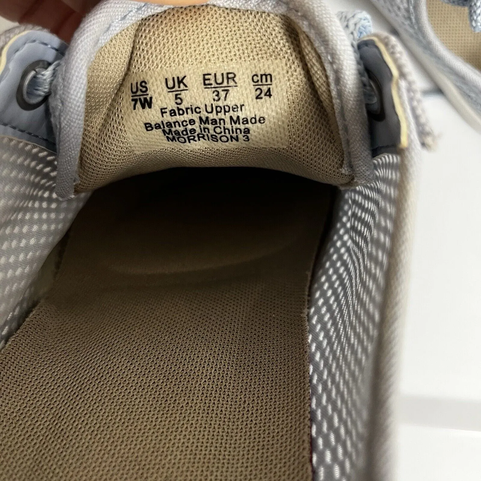 Naturalizer Cairo Casual Sneakers, Light Blue Mesh Fabric, Womens US Size 7 Wide - Image 7