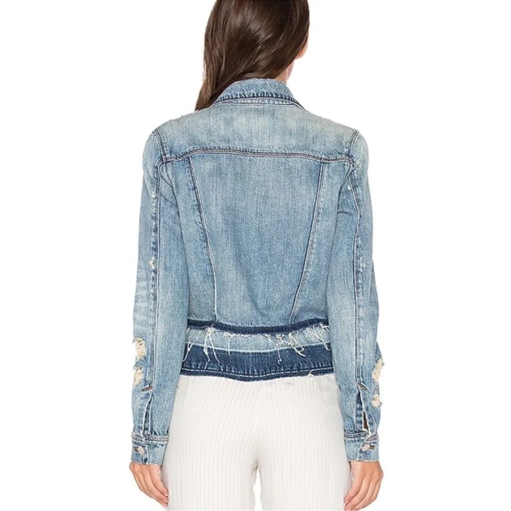 J Brand Deena Released Hem Jean Jacket C31 - Image 4