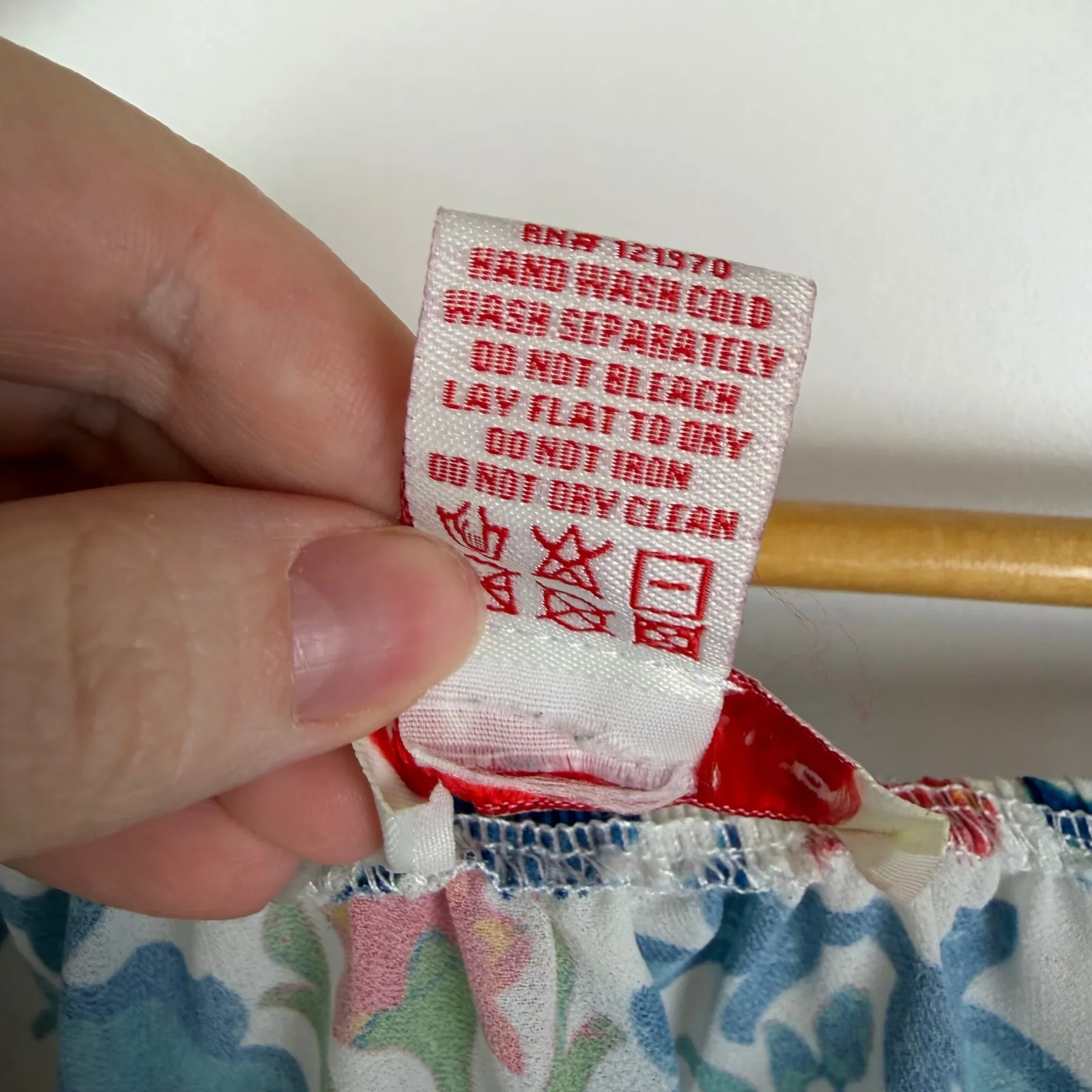 Flying Tomato Resort Ready Woven Top Large Multicolor Floral Bell Sleeve Peasant - Image 14